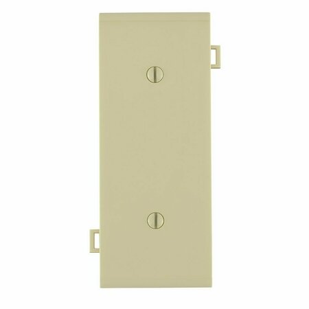 COOPER WIRING Leviton PSC14-I Blank Wallplate, 4-1/2in L, 1.81in W, 0.26in Thick, 1 -Gang, Nylon, Ivory, Strap Mounting 2129W-BOX